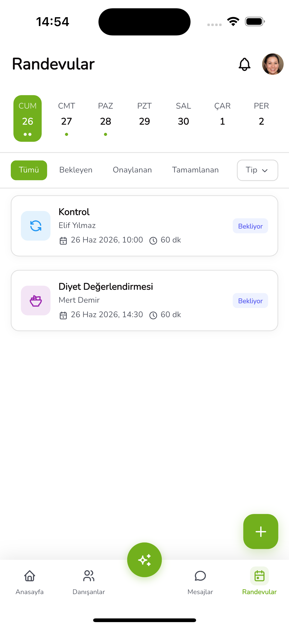 Randevu Takvimi